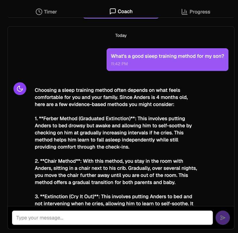 Ask the coach anything, anytime screenshot